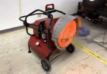 SunFire SF120 Radiant Portable Diesel Heater in garage